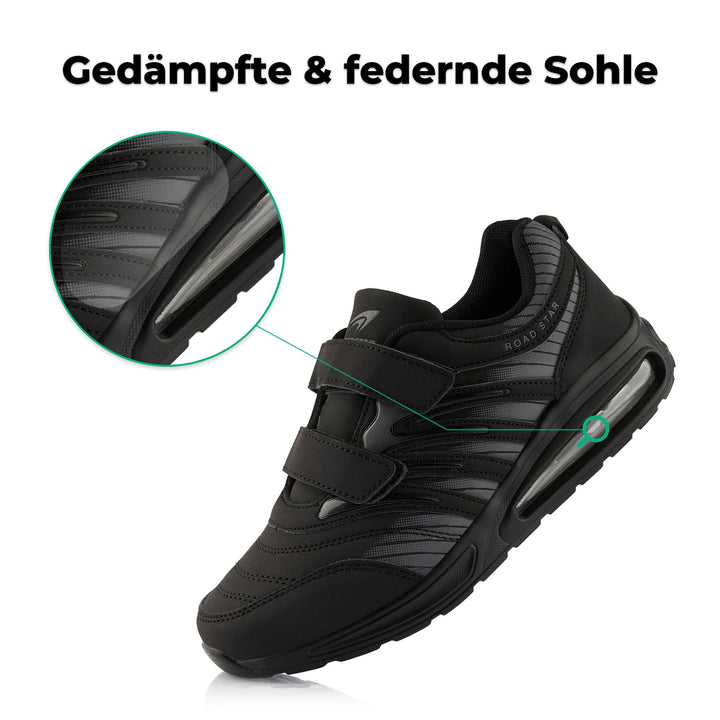 Sneaker Cushioned Sole Sports Shoes Velcro