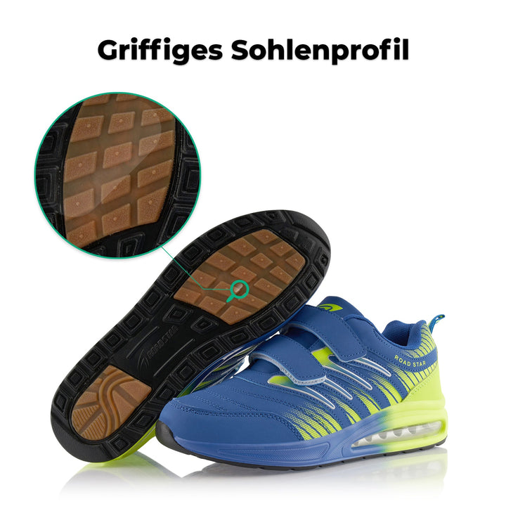 Sneaker Cushioned Sole Sports Shoes with Velcro