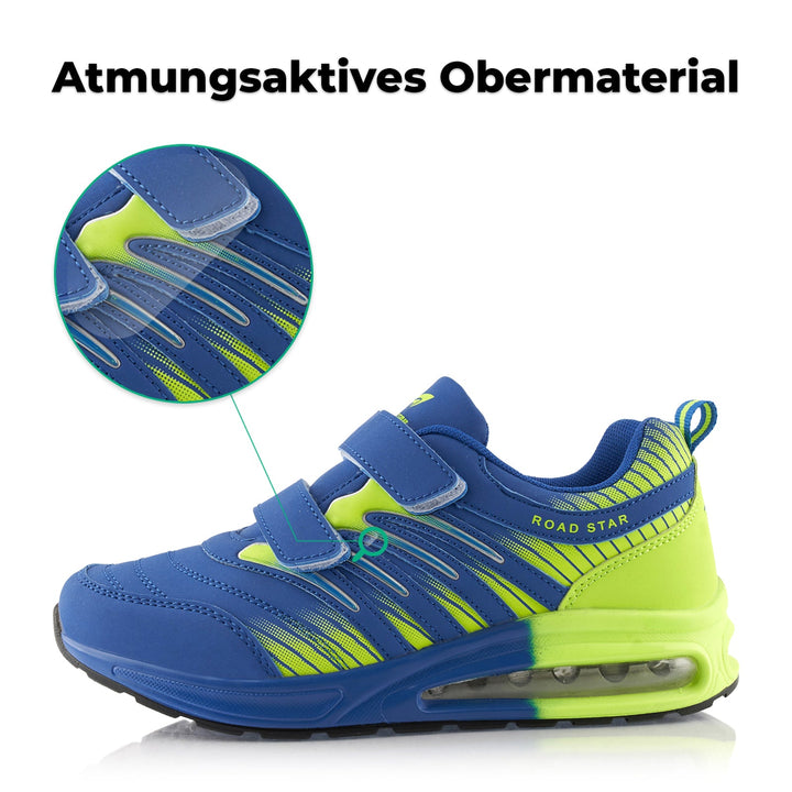 Sneaker Cushioned Sole Sports Shoes with Velcro