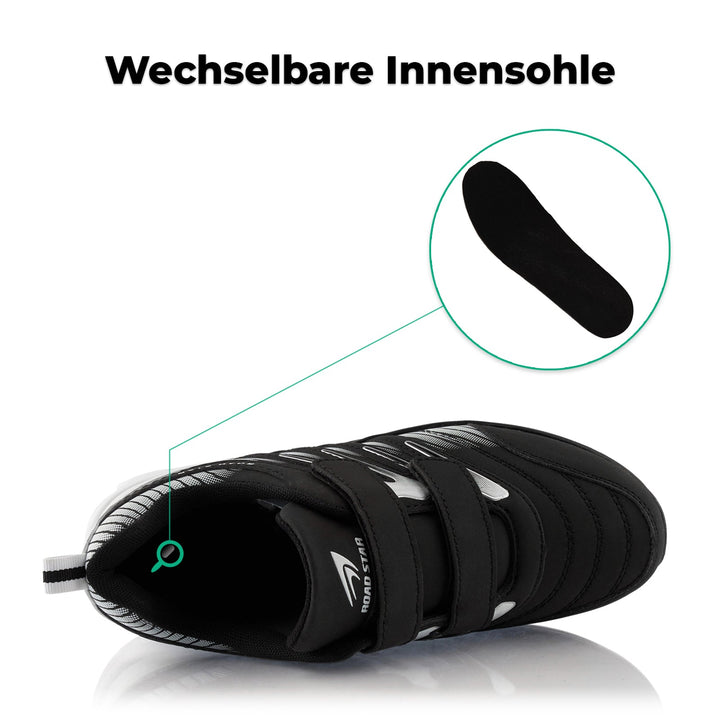 Sneaker with Cushioned Sole Sports Shoes with Velcro