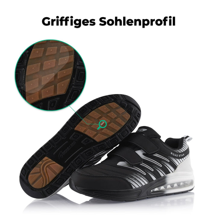 Sneaker with Cushioned Sole Sports Shoes with Velcro