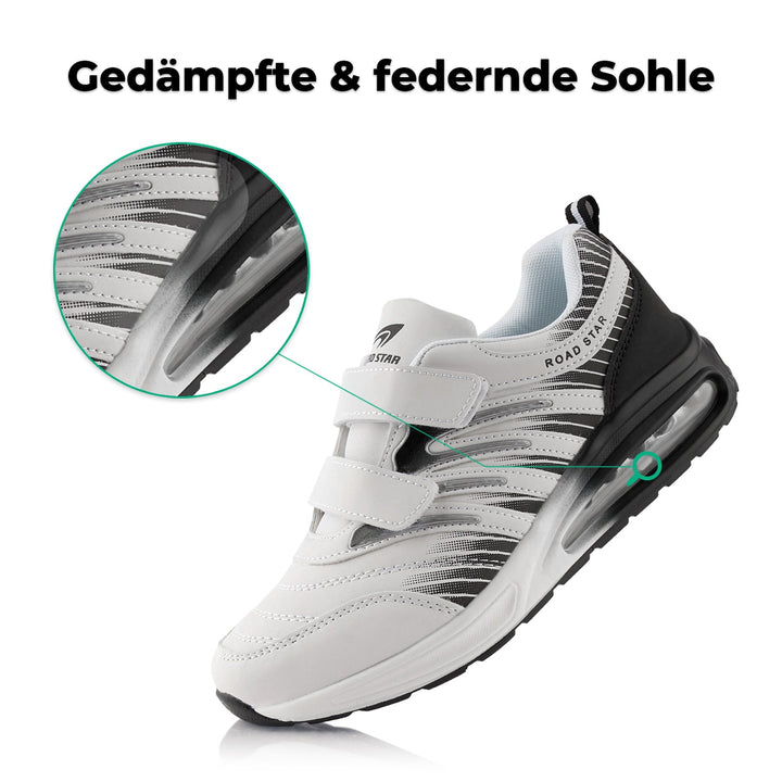 Sneaker Cushioned Sole Sports Shoes Velcro