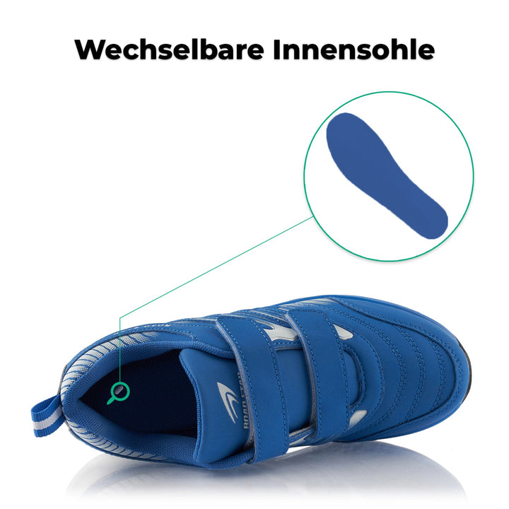 Sneaker with Cushioned Sole Sports Shoes Velcro Closure