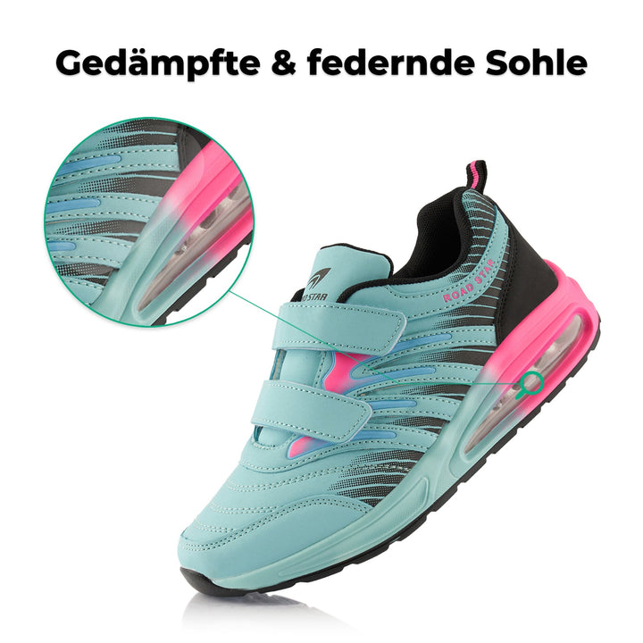 Sneaker Cushioned Sole Sports Shoes with Velcro