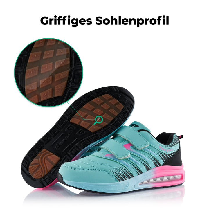 Sneaker Cushioned Sole Sports Shoes with Velcro