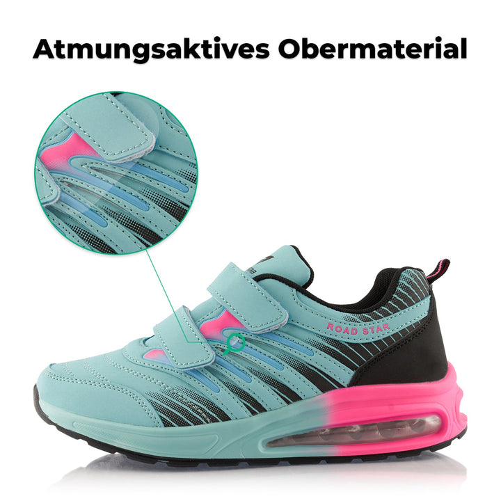 Sneaker Cushioned Sole Sports Shoes with Velcro