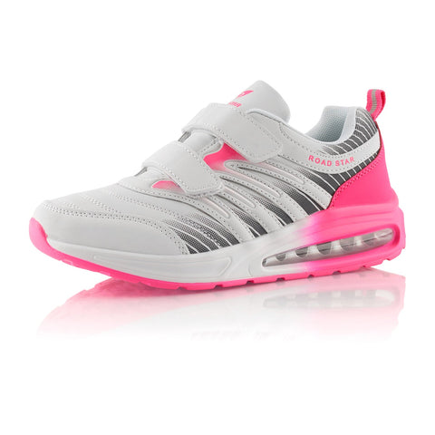 Sneaker with Cushioned Sole Sports Shoes with Velcro Closure