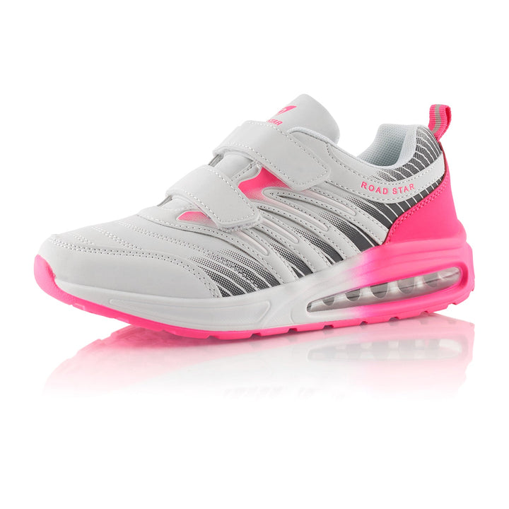 Sneaker with Cushioned Sole Sports Shoes with Velcro Closure